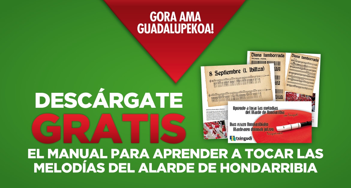 Descárgate GRATIS el manual para aprender a tocar las melodías del Alarde de Hondarribia